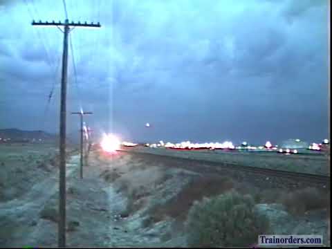 Classic Railroad Series 887 - UP Inspection with lightning  5-4-1994 Elko, NV Part 1.