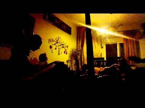 Flamenco style Jammin! Two guitars and a bamboo coconut leather drum