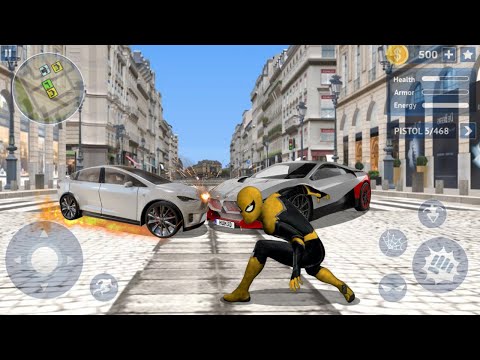 Flying Spider Rope Hero - Super Vice Town Crime - Gameplay Android, iOS #3