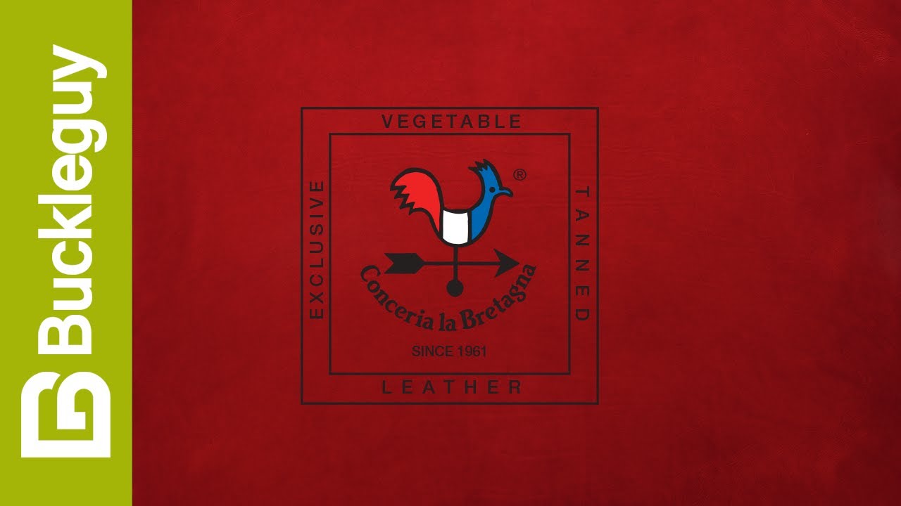 Conceria La Bretagna, Gaucho Oil | Ruby Red | Veg Tan Leather Demo