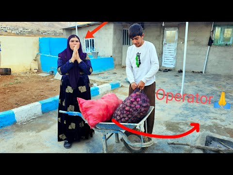 The operator's assistance to Fatima and her children, from financial assistance to food🥔🌰