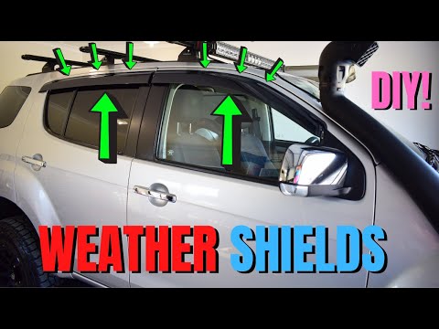 How to Install WEATHER SHIELDS to your Vehicle || DIY Weather Shield Install