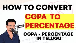 How to Convert CGPA to Percentage || In Telugu for Telugu States || @Frontlinesmedia
