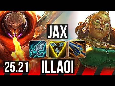 JAX vs ILLAOI (TOP) | 9 solo kills, 11/3/7 | EUW Master | 25.21