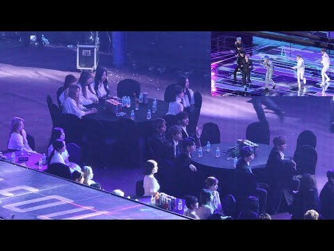 IDOLS Reaction to BTS - FAKE LOVE (방탄소년단 무대보는 트와이스,워너원,아이즈원,여자친구) 4K 직캠 by 비몽