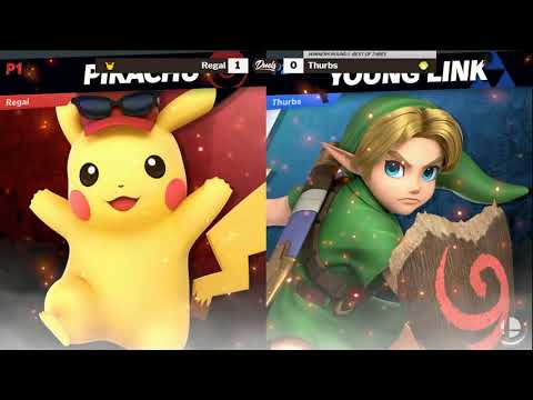 DDD 28 SSBU WR1 - Regal (PIkachu) vs Thurbs (Young Link)