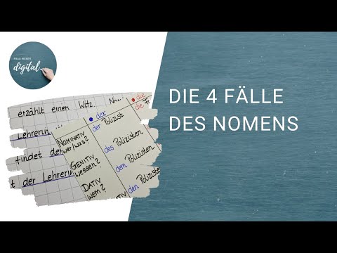 The 4 cases of the noun - a quick overview