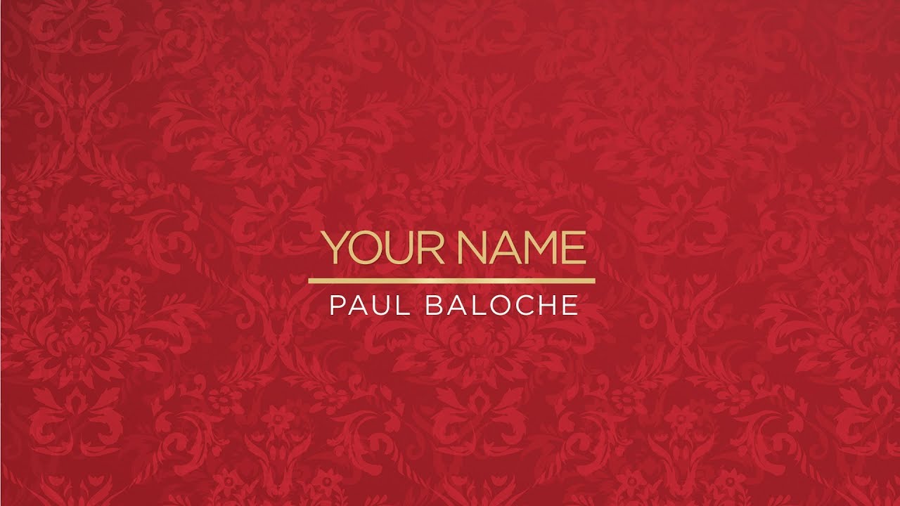 Your Name (Lyric Video) - Paul Baloche [ Official ]