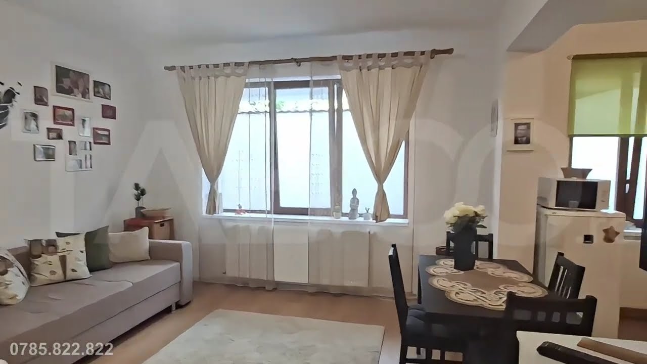Garsoniera spatioasa de vanzare cu parcare parter M Viteazul Selimbar - Video