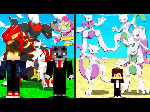 12 MEWTWO VS POKEMONS LENDARIOS MEGA - MINECRAFT PIXELMON MOD