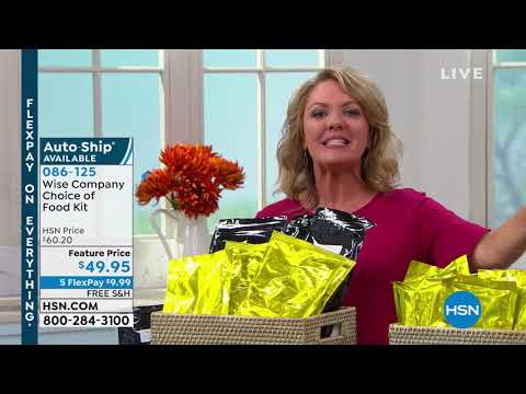 HSN | Be Prepared featuring Wise Company Foods 09.09.2019 - 11 PM