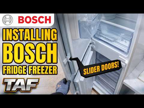 Installing Bosch built in Fridge Freezer 🛠️ #pov #asmr #diy