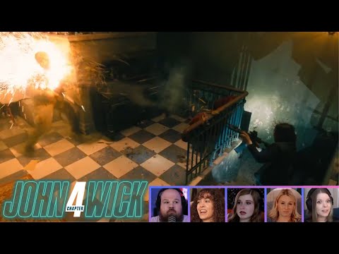 Reactors Reacting to the OVERHEAD DRAGON'S BREATH Scene | John Wick Chapter 4