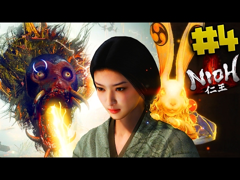 Nioh: Fighting A Lightning Monkey Tiger Snake Eagle Thing / 2 Boss Fights In A HUGE Area (Part 4)