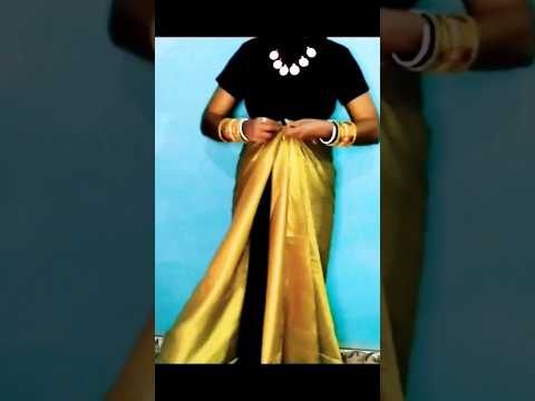 How to wear bharatanatyam saree for dance #short #yputubeshorts #classical #bharatnatyam