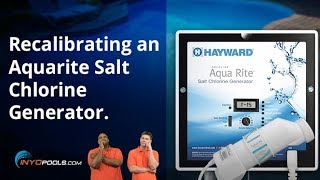 Recalibrating an Aquarite Salt Chlorine Generator