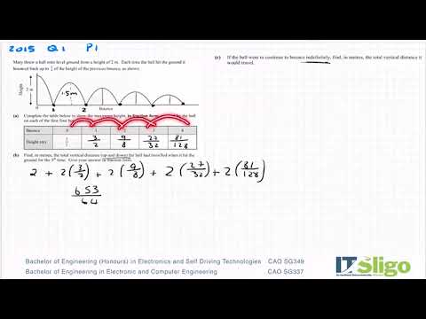 Sequence and Series 2015 Q1 Paper1 Leaving Cert Higher Level