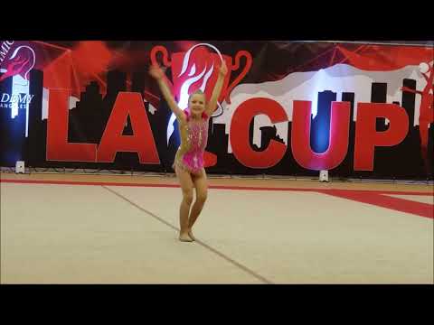 Vitalina's first rhythmic gymnastics competition