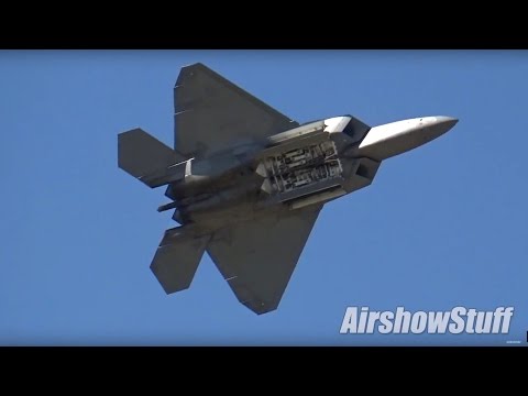 USAF F-22 Raptor Demo and Heritage Flight with F-35 and P-51 (Extended Cut)