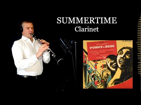 SUMMERTIME - George Gershwin - Clarinet & jazz4et+strings - Free score