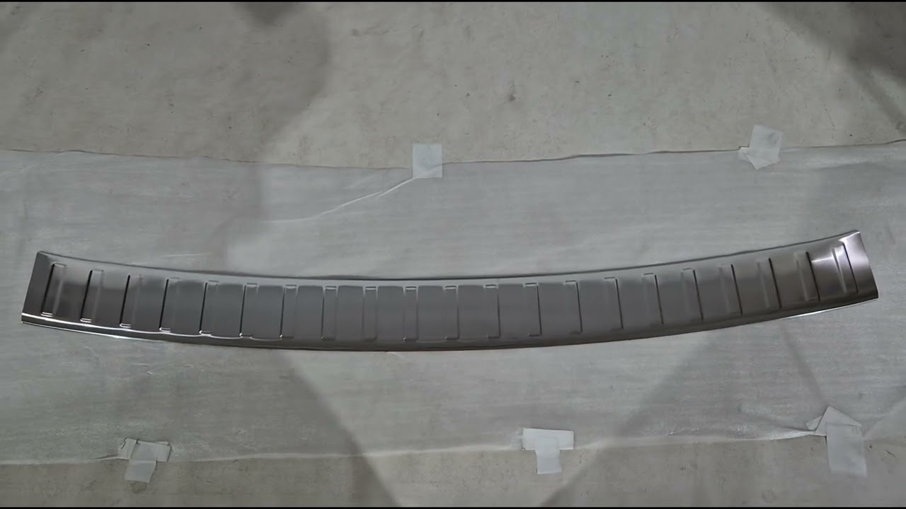 Porsche Cayenne 2010-2017 Protectie bara spate Carmos inox mat Video 1