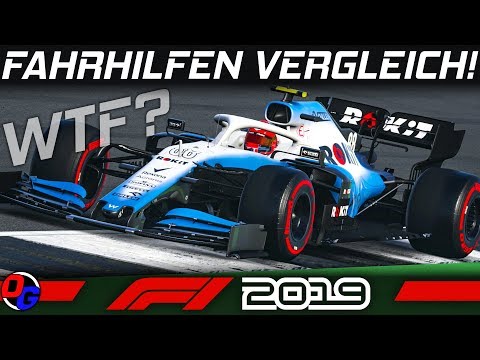 F1 2019 Tutorial | Fahrhilfen Vergleich | Formel 1 2019 Guide German Deutsch