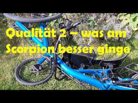 Qualität Vor-/Nachteile 2 LIEGERAD TRIKE HP Scorpion