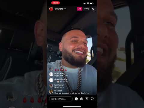 Ay huncho showing off toy for opps