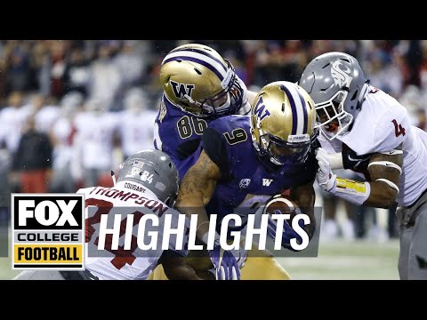 Washington vs Washington State | Highlights | FOX COLLEGE FOOTBALL