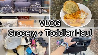 Vlog  // Grocery Haul + Toddler  Clothing Haul  || Day In The Life Of A Stay At Home Mom Of 2
