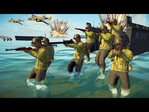 US Ranger Beach Invasion of ITALY BUNKERS! - Easy Red 2: WW2 Battle Simulator