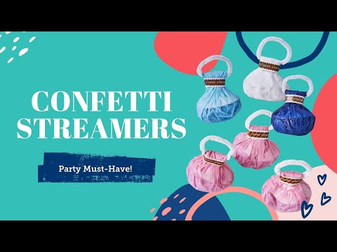 How to Use Hand Thrown Paper Confetti Streamers | BalsaCircle.com