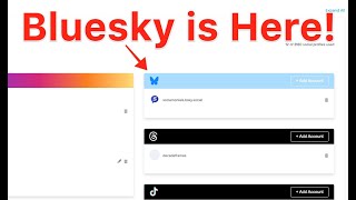 Bluesky Integration Is Here! Now you can add your Bluesky accounts to 