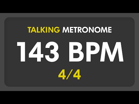 143 BPM - Talking Metronome (4/4)