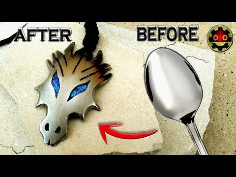 Watch Me Transform This Spoon Into DRAGON Pendant