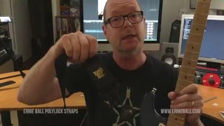 Video thumbnail for Ernie Ball Polylock Locking Guitar and Bass Strap by Brett Kingman