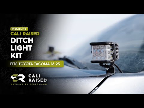 How to Install Ditch Light Bracket Kit for 2016- 2023 Toyota Tacoma | Cali Raised