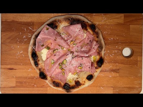 How to Make Creamy White Pizza with Mortadella and Pistachios