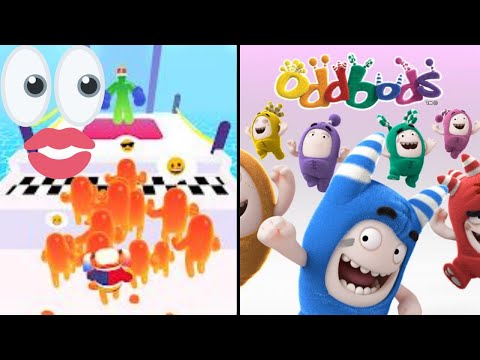 Satisfying Run Mobile Games | Oddbods Friends vs Join Blob Clash 3D