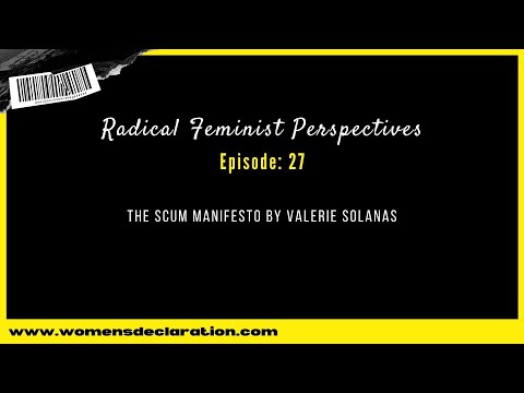 The SCUM Manifesto by Valerie Solanas