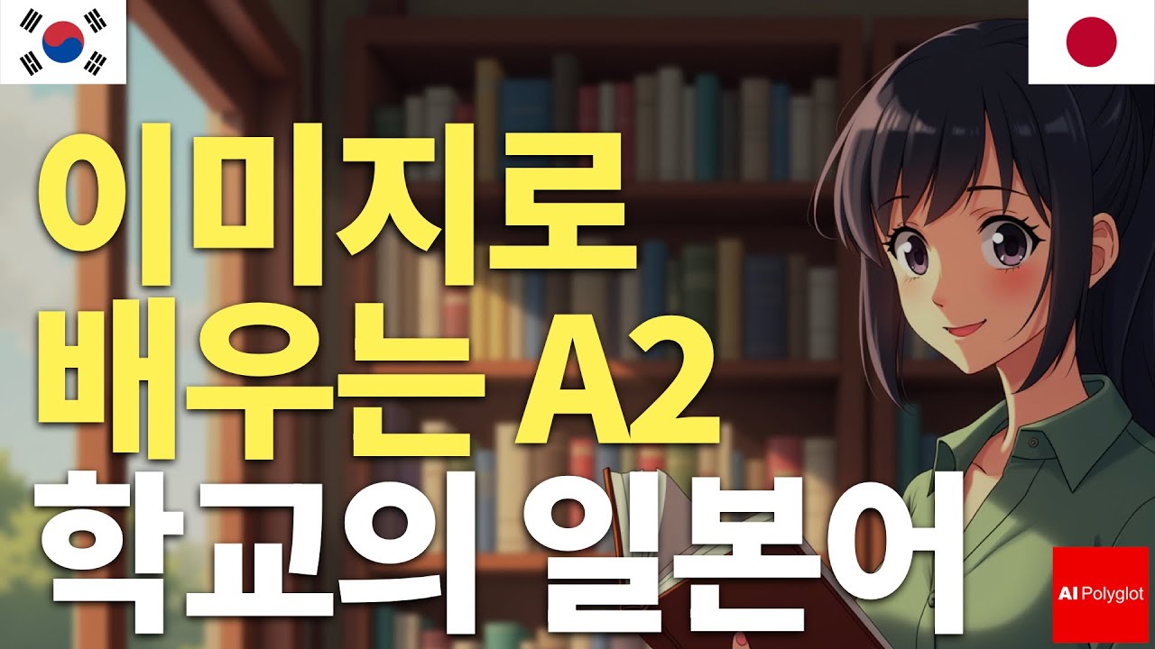 이미지로 배우기 A2 학교 일본어 | 자연스러운 듣기 | 히라가나 병기 | 일본어 배우기