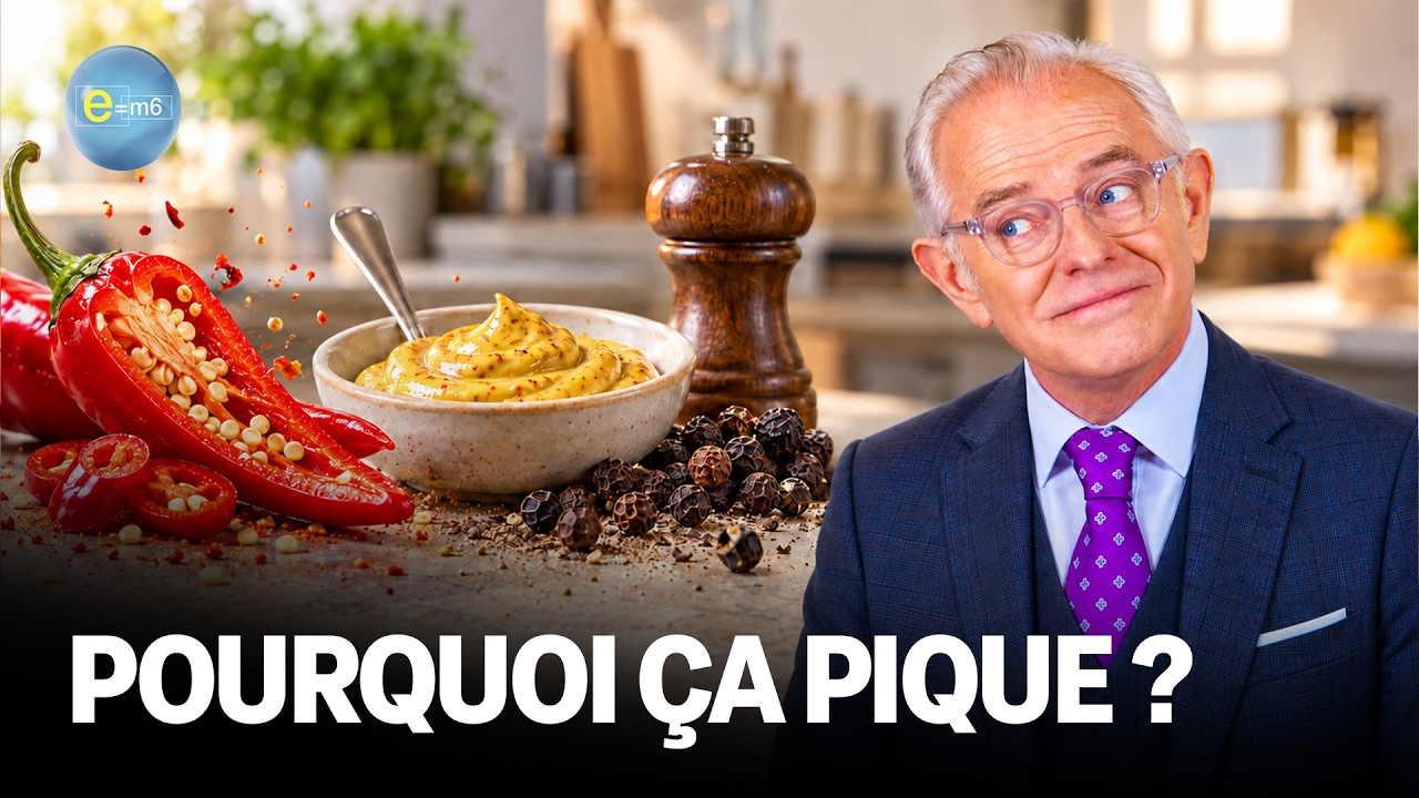 PIMENT, POIVRE, MOUTARDE : pourquoi a-t-on la BOUCHE EN FEU ? | E=m6