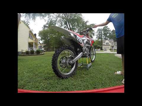 CRF250R Dual Exhaust VS FMF  RCT 4.1 Ti  Single Exhaust Comparison