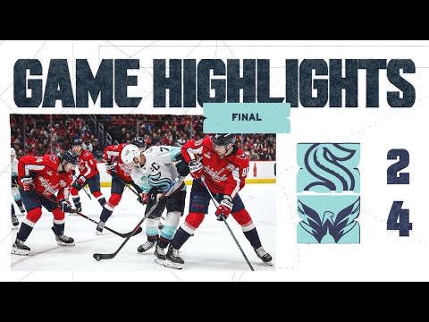 Seattle Kraken at Washington Capitals | 03/09 Game Highlights