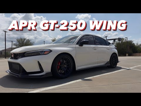 HUGE APR Carbon Fiber Wing Installed on the FL5 Type R!