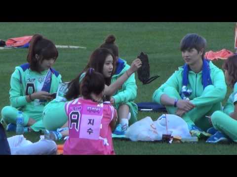 20130903 A-PINK EunJi ＆ BoMi & NaEun & NamJoo @ Idol Sports Athletics Championships