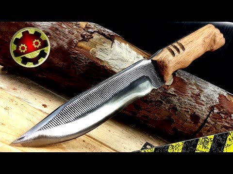 Wie man Bushcraft Messer mit einer alten Feile macht