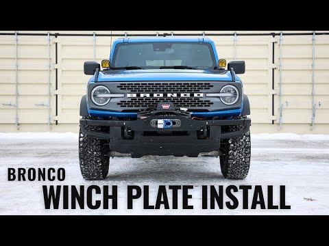 Bronco Winch Plate Install