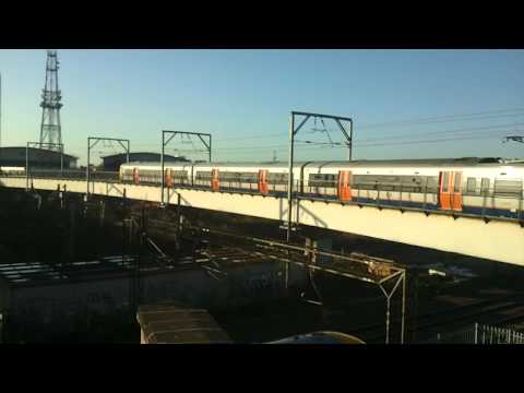 Class 378 Crossing the Bridge to access Willesden Junction Station on 09/12/11