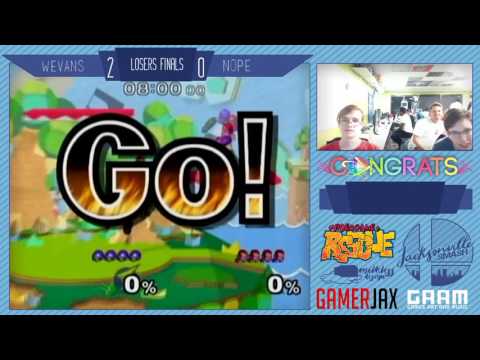 Jax Smash Weekly 1/5 - Wevans(Samus) Vs nope(Fox/Shiek/Ganondorf) - Melee Losers Finals